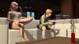 من جنس عادي إلى ممارسة جنسية جماعية: الأصدقاء ينضمون لعملية مص مزدوجة